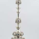 Pair of large candlesticks with baluster shaft - фото 3