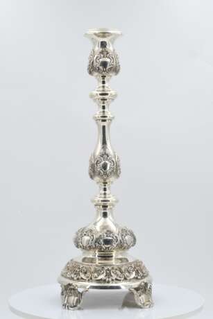 Pair of large candlesticks with baluster shaft - photo 6