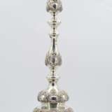 Pair of large candlesticks with baluster shaft - фото 12