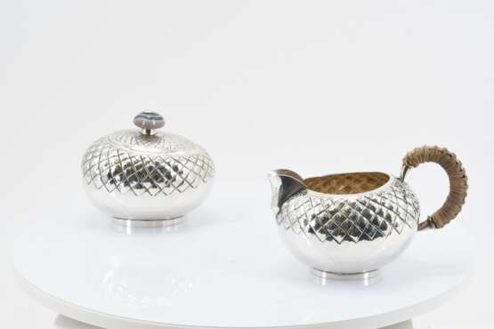 Four piece coffee and tea set with rhombus decor - photo 20