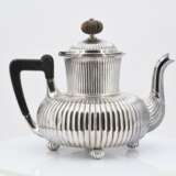 Six piece coffee and tea set with gadroon decor - Foto 21