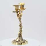 Pair of two-flame vermeil candlesticks with cupids - Foto 2