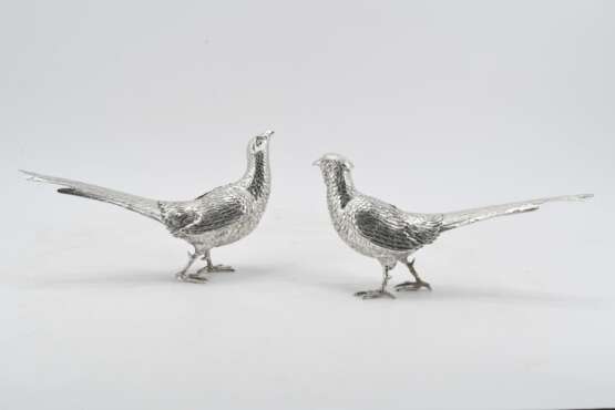 Figurines of a male and a female pheasant - photo 5