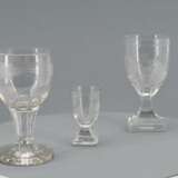 Goblet with monogram and schnapps glass with blue rim - Foto 5