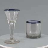 Two glasses with blue rim - фото 2