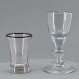 Schnapps glass and wine glass - photo 1