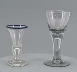 'Wachtmeister' glass and wine chalice