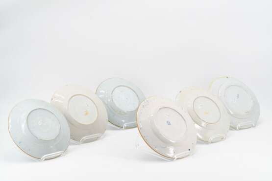 Three pairs of plates with different blue decors - Foto 2