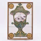 Tile picture with large lidded vase - photo 1