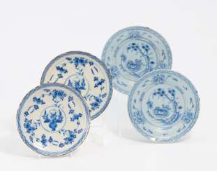 Two pairs of plates with chinoise decors