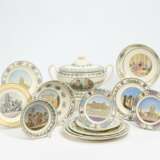 Large set of service pieces with mythological scenes and architecture views - photo 1