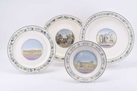 Large set of service pieces with mythological scenes and architecture views - photo 18