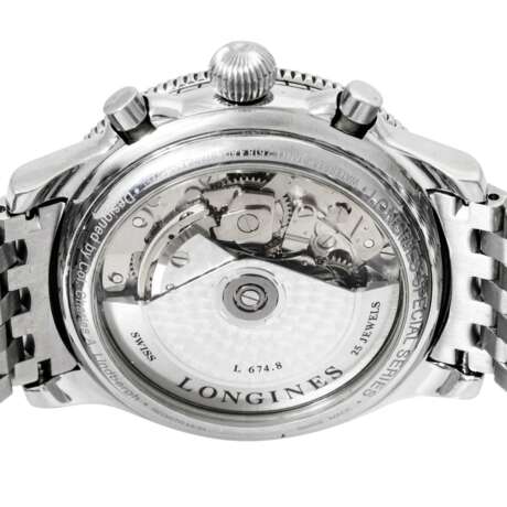 LONGINES Lindbergh Spirit "Hour Angle" Chronograph, Ref. L2.618.4. Herrenuhr. Aus 2003. - фото 2