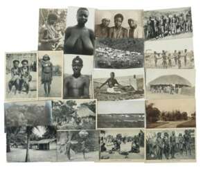 Sammlung ethnologischer Postkarten u.a. Angola