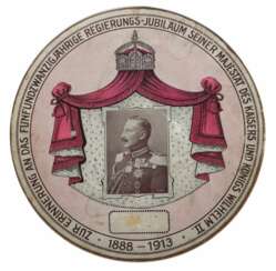 Schellackplatte Kaiser Wilhelm II. ''Zur Erinnerung an das 25-jährige Regierungsjubiläum seiner Majestät des Kaisers und Königs Wilhlem 1888-1913''