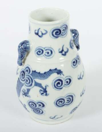 Blau-weiß Vase China - photo 3