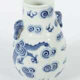 Blau-weiß Vase China - Foto 3