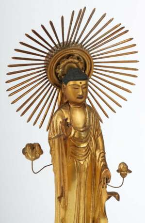 Buddhistischer Butsudan mit Amida Buddha Japan - photo 4