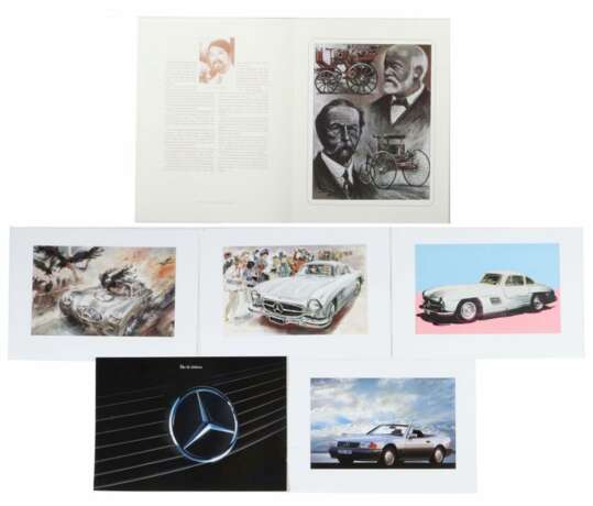 14 Mercedes-Benz-Plakate 6x Galerie Auto und Kunst - photo 1