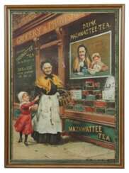 Blech-Reklameschild ''Mazawattee Tea'' London