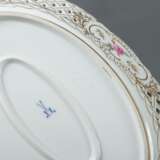 Durchbruchschale mit Rosendekor & Goldstaffage Meissen - Foto 3