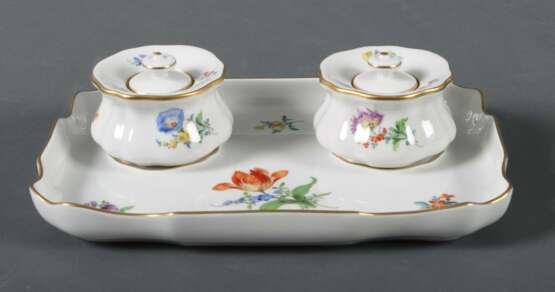 Tintenzeug mit Blumendekor Meissen - photo 1