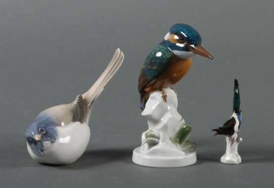 Konvolut von 3 Vogelfiguren Meissen - Foto 1