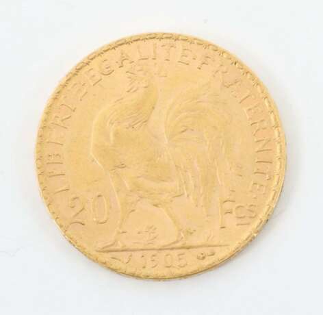 20 Francs-Goldmünze Frankreich - Foto 2