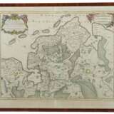 Paar Landkarten ''Ostfriedland'' und ''Emden'' Alexis-Hubert Jaillot (1632-1712): ''Oost-Frise - фото 3