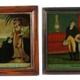 9 englische Hinterglasbilder Versch. Darstellungen u.a: Jahreszeiten und Funeral Princess Charlotte - Foto 3