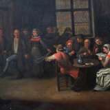 Niederländischer Maler des 18. Jh. ''Feiernde Gesellschaft'' - Foto 3