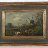 Maler des 19./20. Jh. ''Holländische Landschaft mit Windmühle'' - photo 2