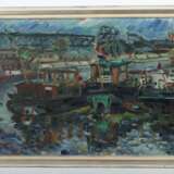Maler des 20. Jh. ''Hafen in Untertürkheim'' - photo 2