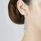 CARTIER CULTURED PEARL AND DIAMOND EARRINGS - photo 2