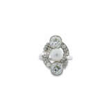 BELLE EPOQUE PEARL AND DIAMOND RING - photo 1
