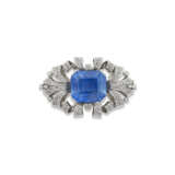 NO RESERVE | SAPPHIRE AND DIAMOND BROOCH - photo 1