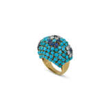 VAN CLEEF & ARPELS TURQUOISE, SAPPHIRE AND DIAMOND RING - фото 3
