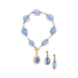 SET OF SAPPHIRE AND SEED PEARL JEWELLERY - photo 1