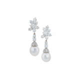 HARRY WINSTON SET OF CULTURED PEARL AND DIAMOND JEWELLERY - photo 4