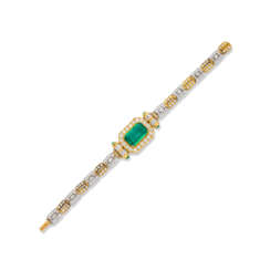 EMERALD AND DIAMOND BRACELET