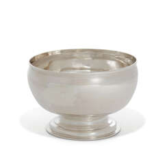 A GEORGE II SILVER PUNCH BOWL