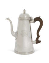 A GEORGE II SILVER COFFEE-POT
