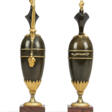 A PAIR OF DIRECTOIRE ORMOLU, PATINATED-BRONZE AND ROUGE GRIOTTE MARBLE EWERS - Архив аукционов