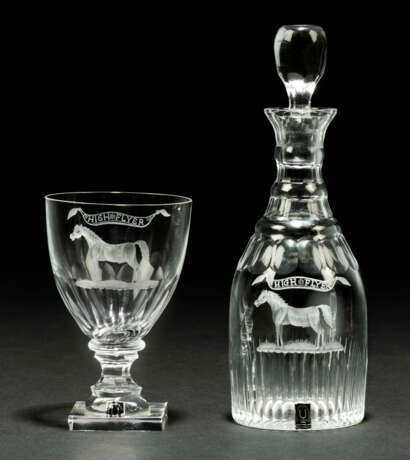 A SET OF SWEDISH PRESENTATION CUT-GLASS GOBLETS AND DECANTERS - Foto 3