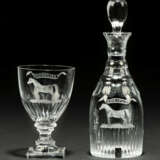 A SET OF SWEDISH PRESENTATION CUT-GLASS GOBLETS AND DECANTERS - photo 3