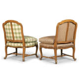 A PAIR OF LOUIS XV-STYLE WALNUT LOW CHAIRS - photo 4