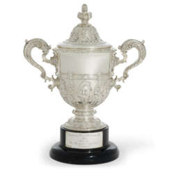 A GEORGE V SILVER CUP AND COVER