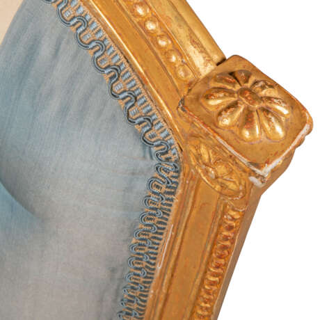 A PAIR OF GEORGE III GILTWOOD ARMCHAIRS - photo 3