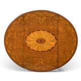 AN ENGLISH SATINWOOD, YEW, HOLLY AND MARQUETRY PEMBROKE TABLE - photo 5