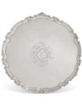 A GEORGE II SILVER SALVER